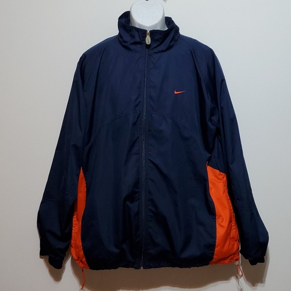 Nike Other - Nike navy blue /orange trim spring/summer Jacket